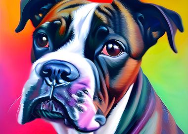 Close up of Boxer colorful