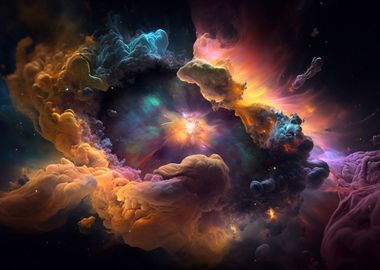 Colorful Space Abstract