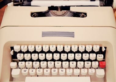 Typewriter keyboard front