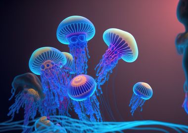 neon jellyfish