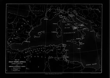 Africa Italy Spain map