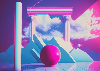 Synthetic Vaporwave Worlds