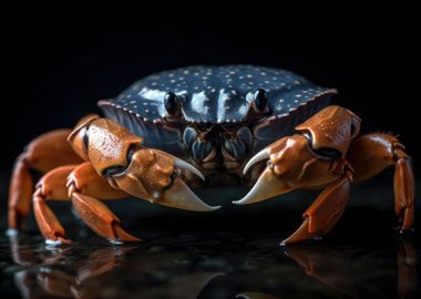 Crab Animal Portrait Dark