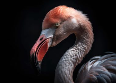 Flamingo Animal Portrait