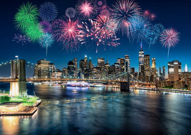 Fireworks in New York