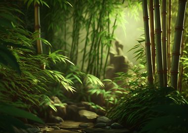 Asian bamboo forest