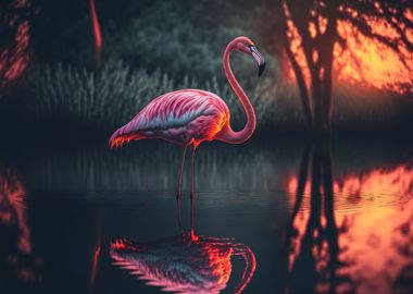 Flamingo pink beautiful