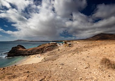 Papagayo beach, Spain view