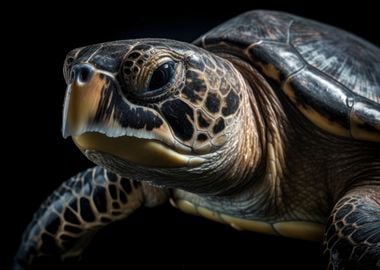 Sea Turtle Portrait