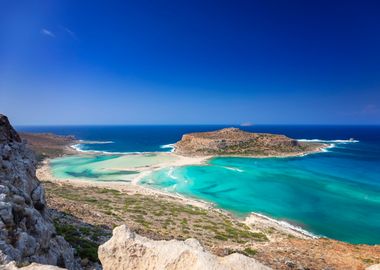 Balos lagoon Crete Island 