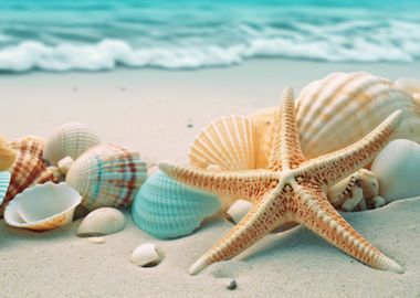 starfish and shells