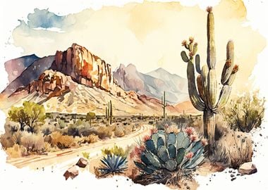 Desert Watercolor