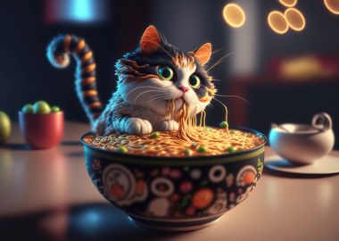 cat ramen japan