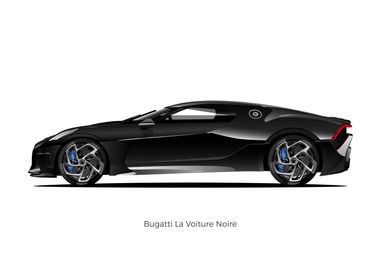 Bugatti la voiture noire miniature