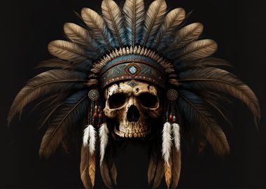 Indian Skull Neon 