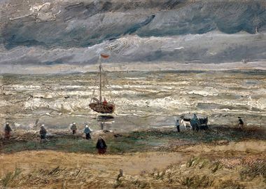 Beach at Scheveningen Gogh