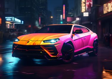 Lamborghini Urus Neon