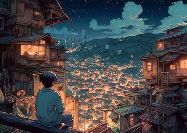 Anime Manga Cityscapes