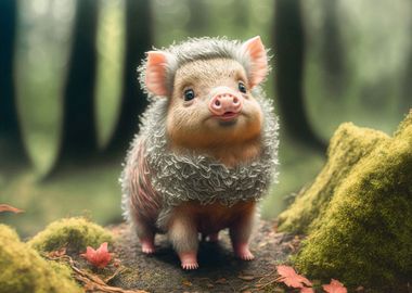 Adorable pig