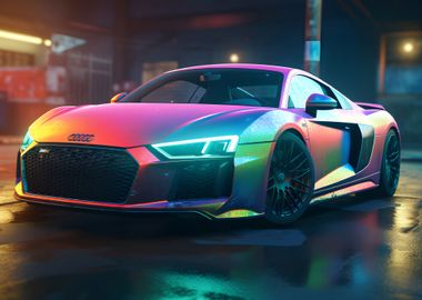 Audi R8 Neon