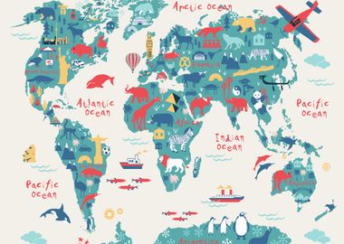 Travel Map For Kids