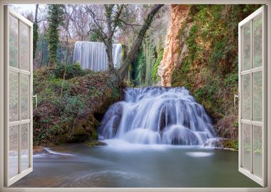 Window view waterfall