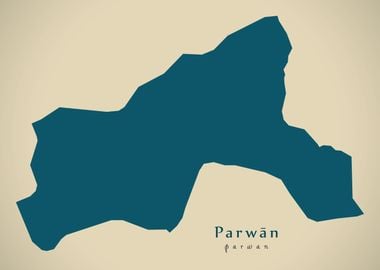 Parwan province map