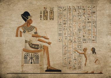 Egypt script and wall art