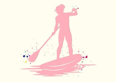 Paddle Boarder Woman 