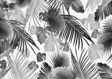 Tropical Jungle Leaves 11c