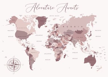 Adventure Awaits World Map