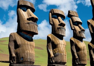 Moai statues