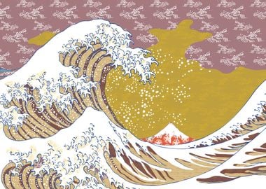 Hokusai Wave texture