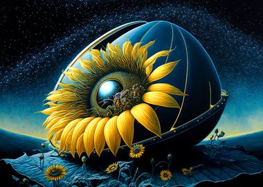 Universe sunflower