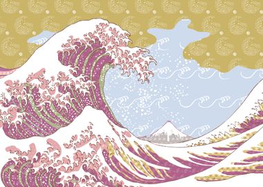 Hokusai wave aesthetic