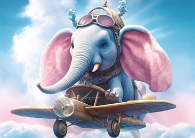 Elephant in plane