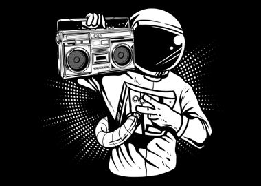 Ghetto Blaster Astronaut