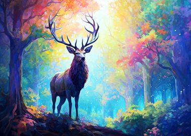 Charming deer world