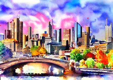 Frankfurt City painted