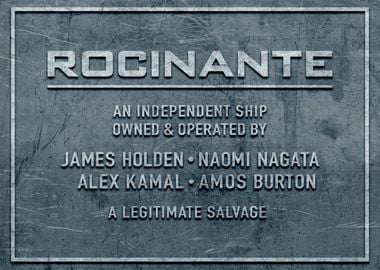 Rocinante Plaque