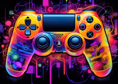 Neon Gamer Decoration Wall Art Gamer Quotes Posters And Prints