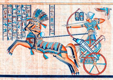 Pharaoh on his chariot