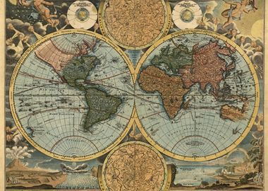 old map of the world