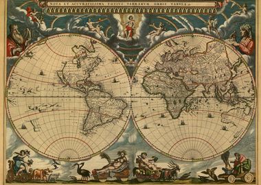 old map of the world