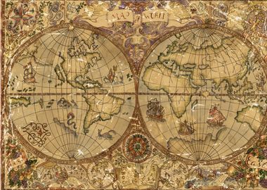 old map of the world