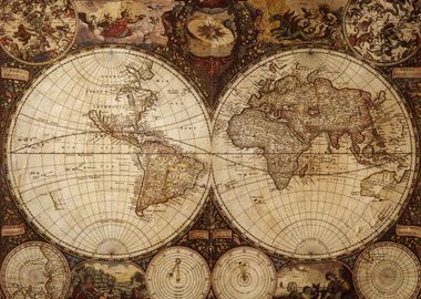 old map of the world