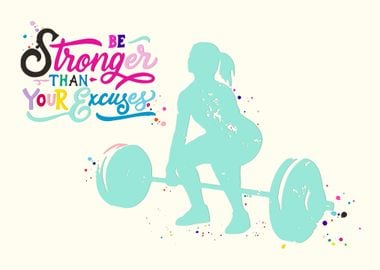 Woman Weight Lifter 