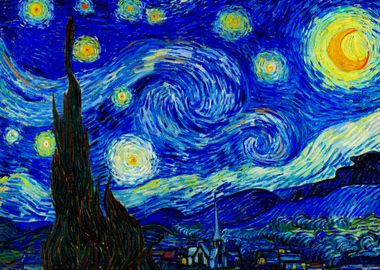 The Starry Night Colorful