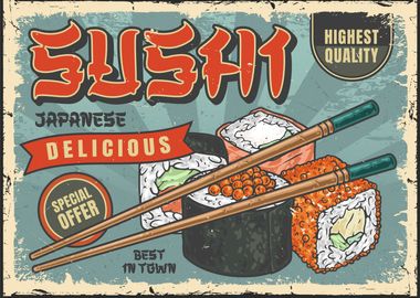 Sushi Japanese Vintage