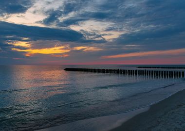 Sunset, Baltic Sea, Poland